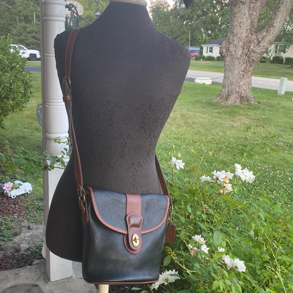 Coach Black and Brown Crossbody Bag